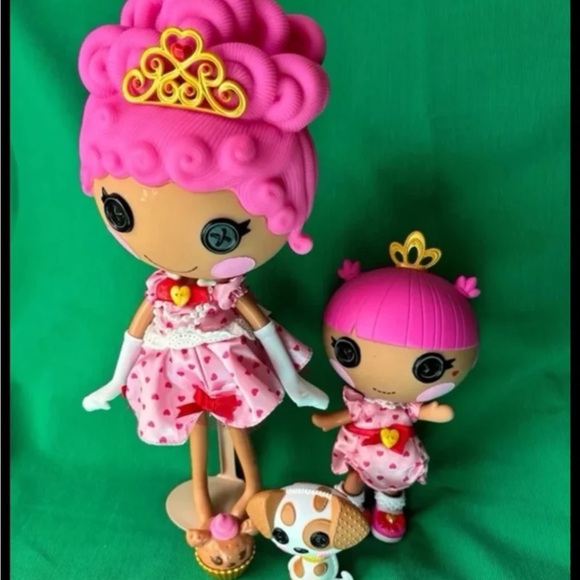 Lalaloopsy Sew Royal Princess Teacup Crumpet Hearts doll littles Dog cupcake